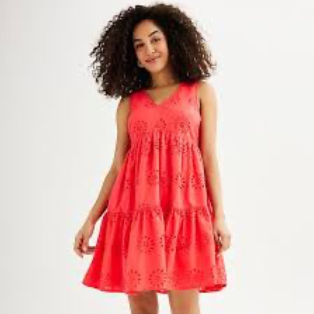 Sonoma Goods For Life® Eyelet Dress M